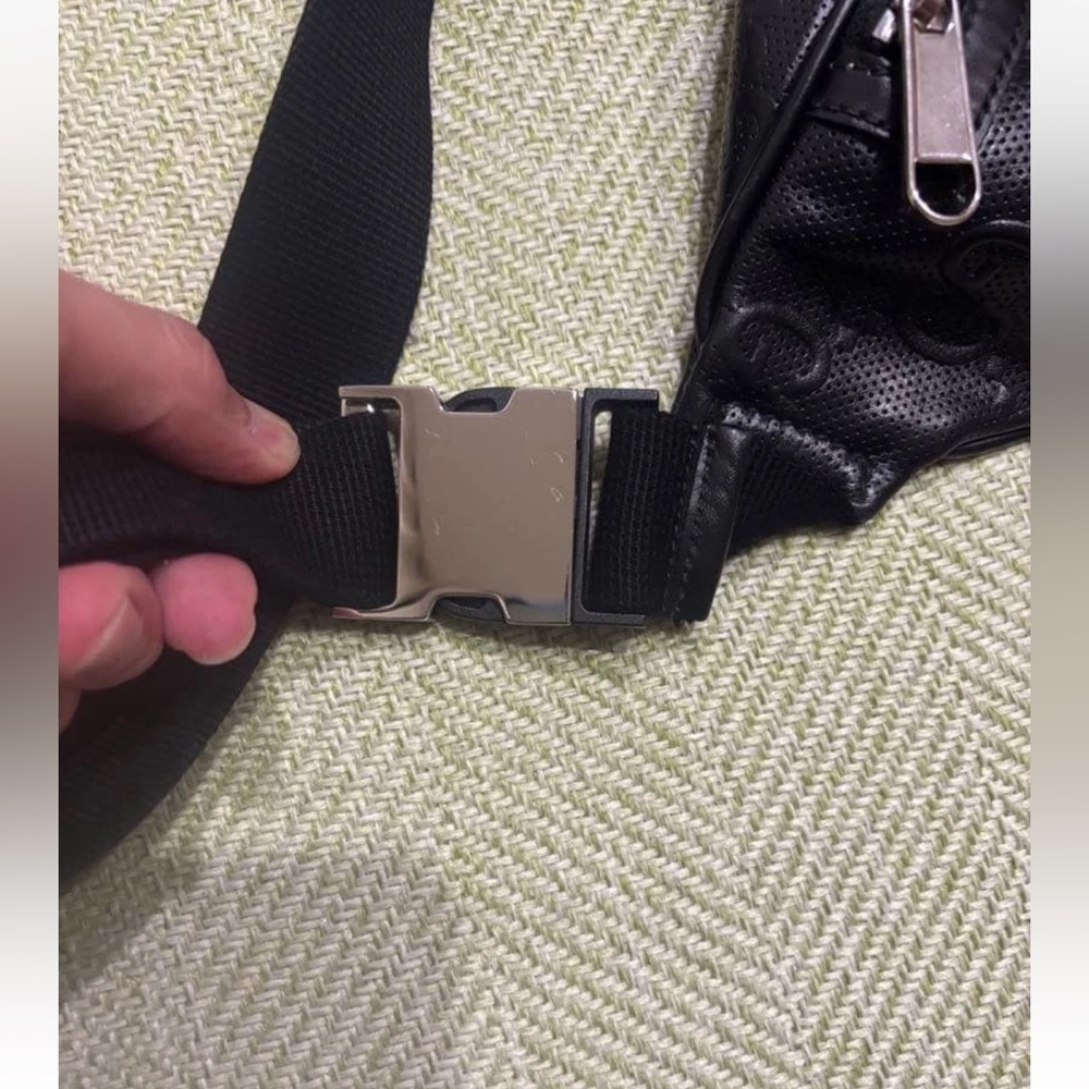 Gucci Embossed Black Belt Bag - Picture 11 of 14